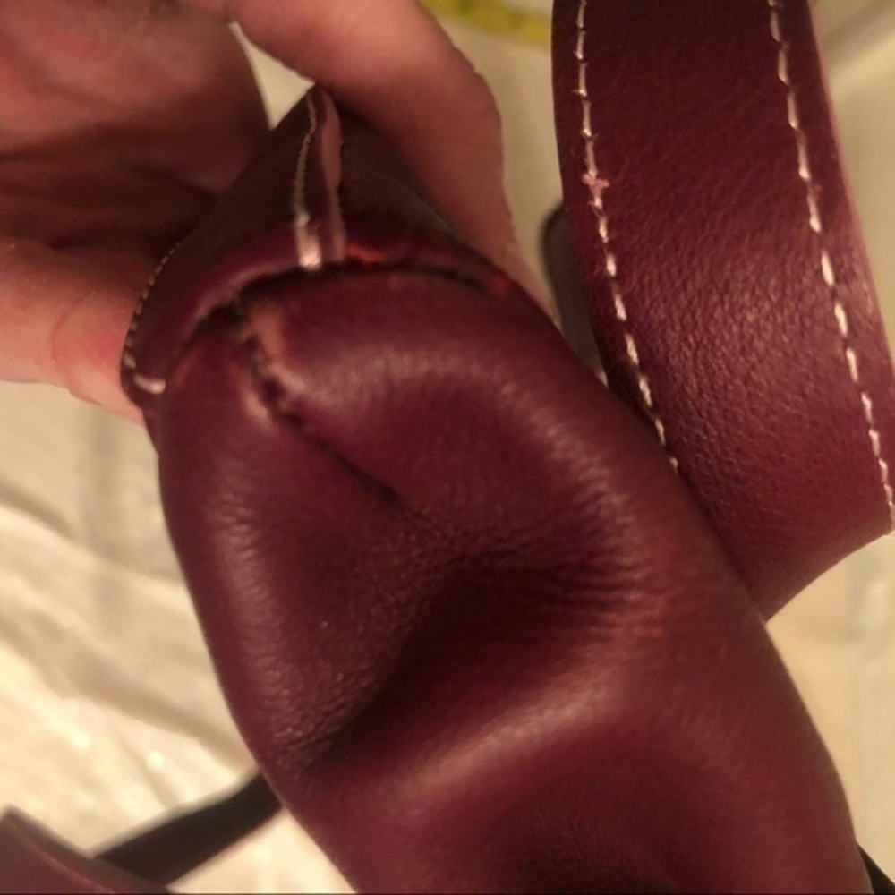 Claudia Firenze burgandy red leather bag - Picture 2 of 16